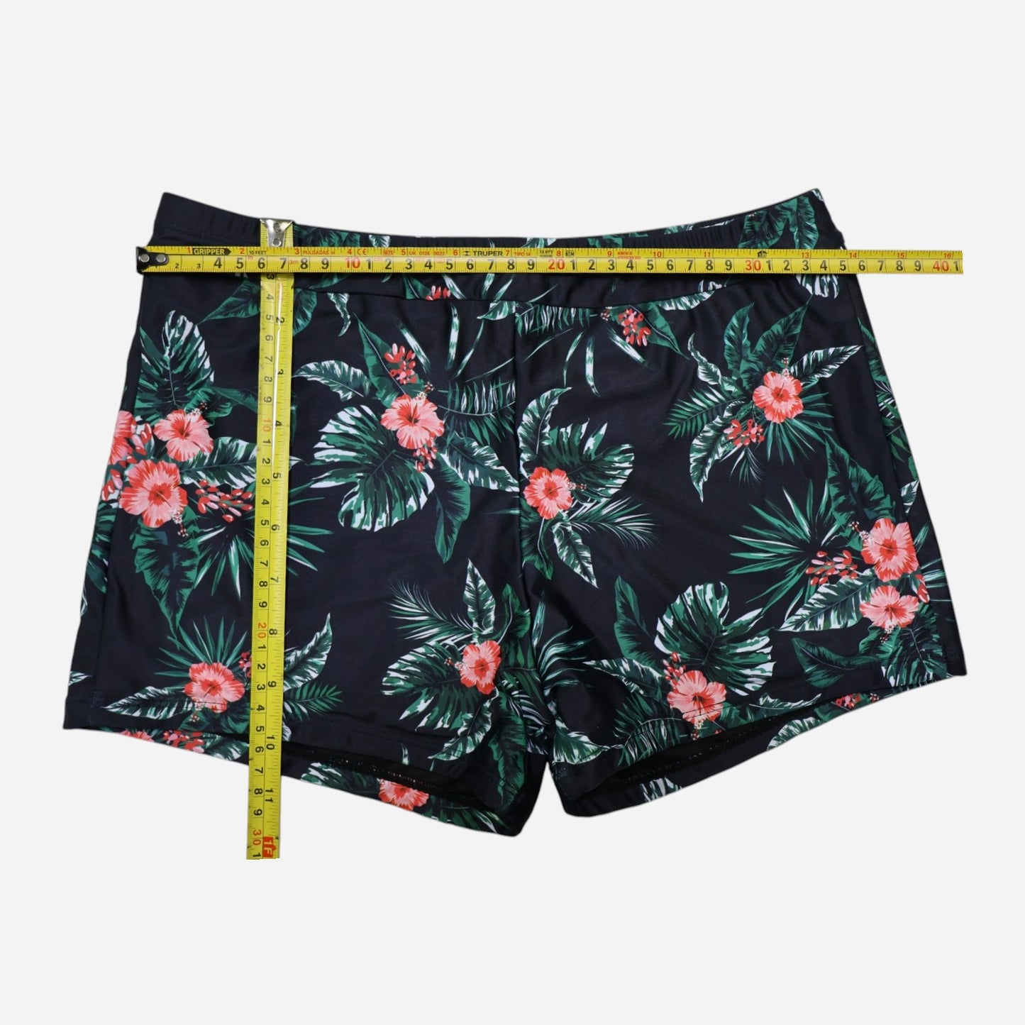 SHORT DE TRAJE DE BAÑO CON ESTAMPADO TROPICAL PARA MUJER | TEMPT ME | TALLA M