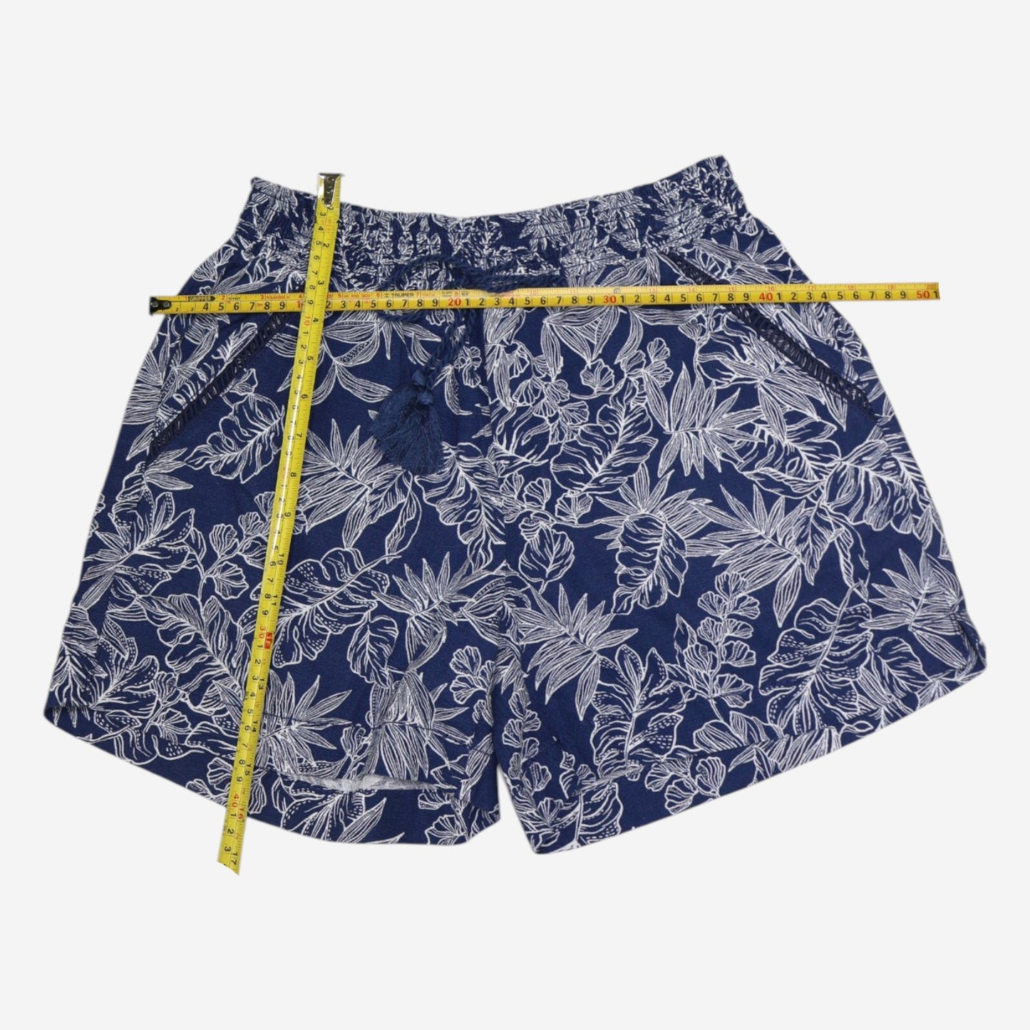 SHORTS DE LINO CON ESTAMPADO TROPICAL | BRIGGS NEW YORK | TALLA M