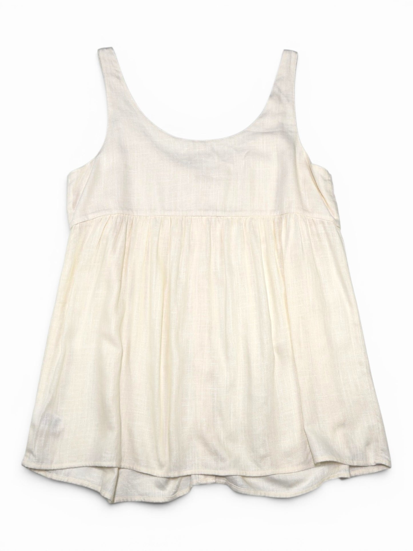 BLUSA DE MEZCLA DE LINO SIN MANGAS | TERRA & SKY | TALLA 0X (14W)