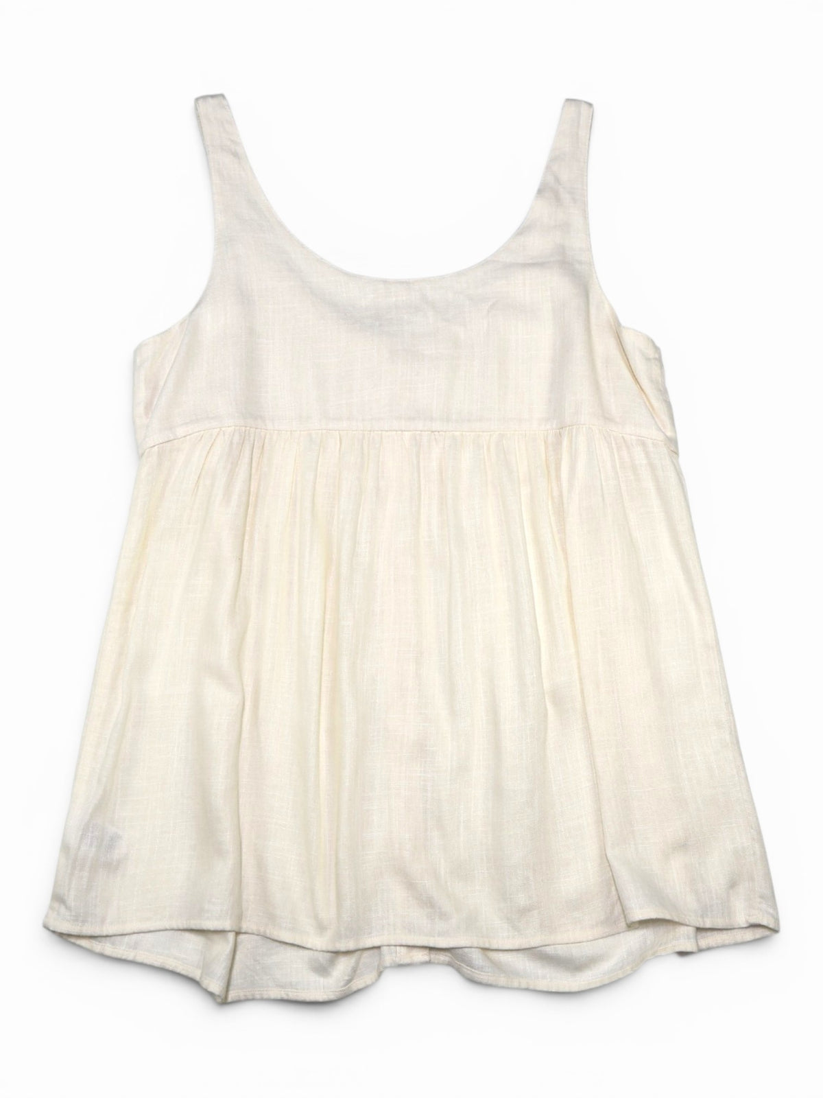 BLUSA DE MEZCLA DE LINO SIN MANGAS | TERRA & SKY | TALLA 14W (0XL)