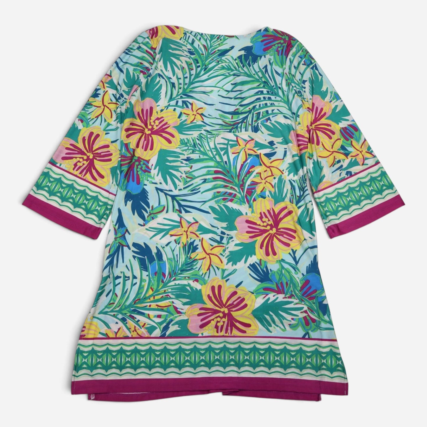 VESTIDO DE PLAYA CON ESTAMPADO TROPICAL PARA MUJER | BEACH BREAK | TALLA S