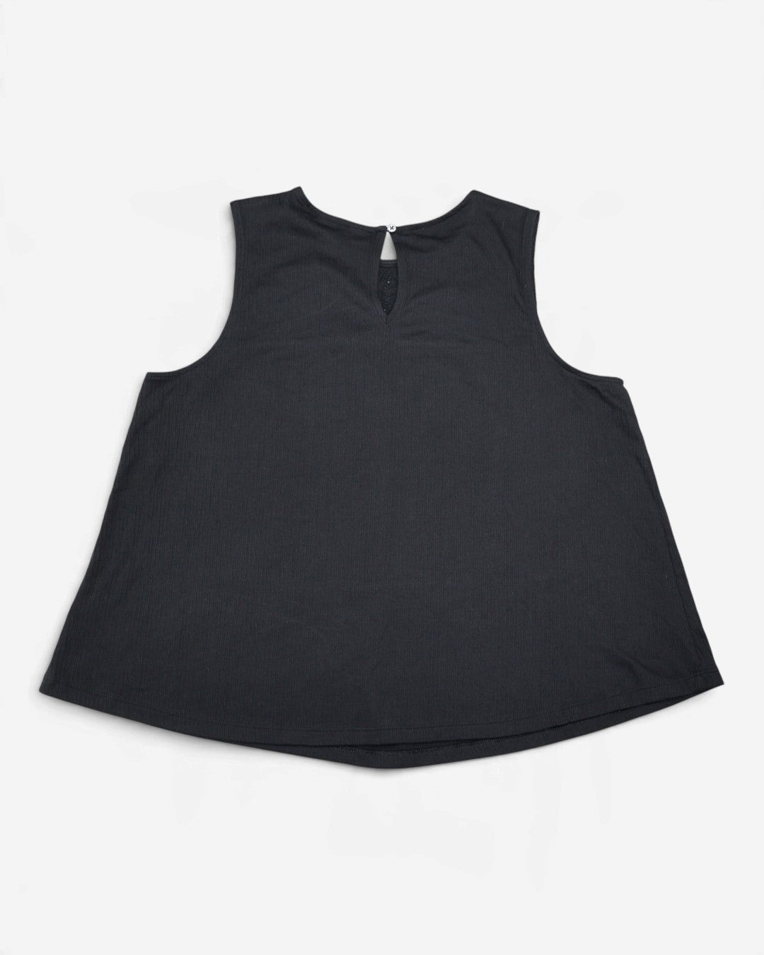 Blusa negra sin mangas con bordado en el pecho para mujer Old Navy talla L, foto 4
