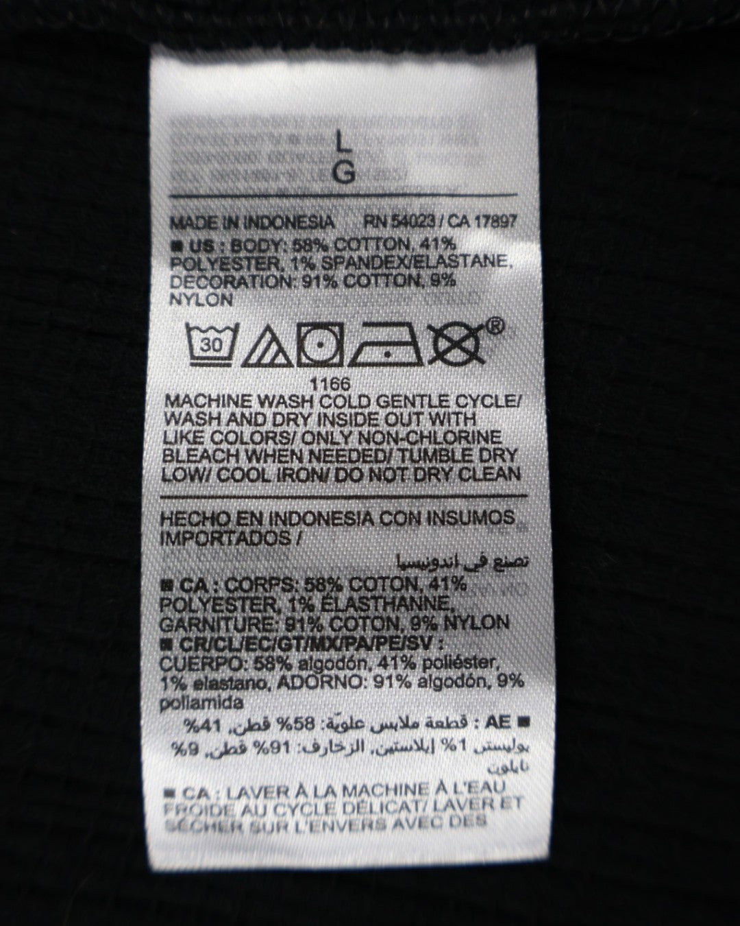 Blusa negra sin mangas con bordado en el pecho para mujer Old Navy talla L, foto 5