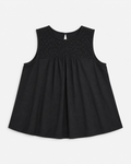 Blusa negra sin mangas con bordado en el pecho para mujer Old Navy talla L, ropa de segunda mano en República Dominicana