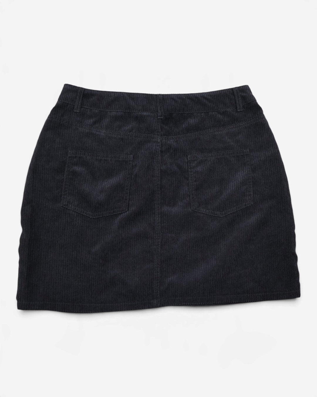 Falda de pana negra para mujer Ambiance Apparel talla M, foto 5