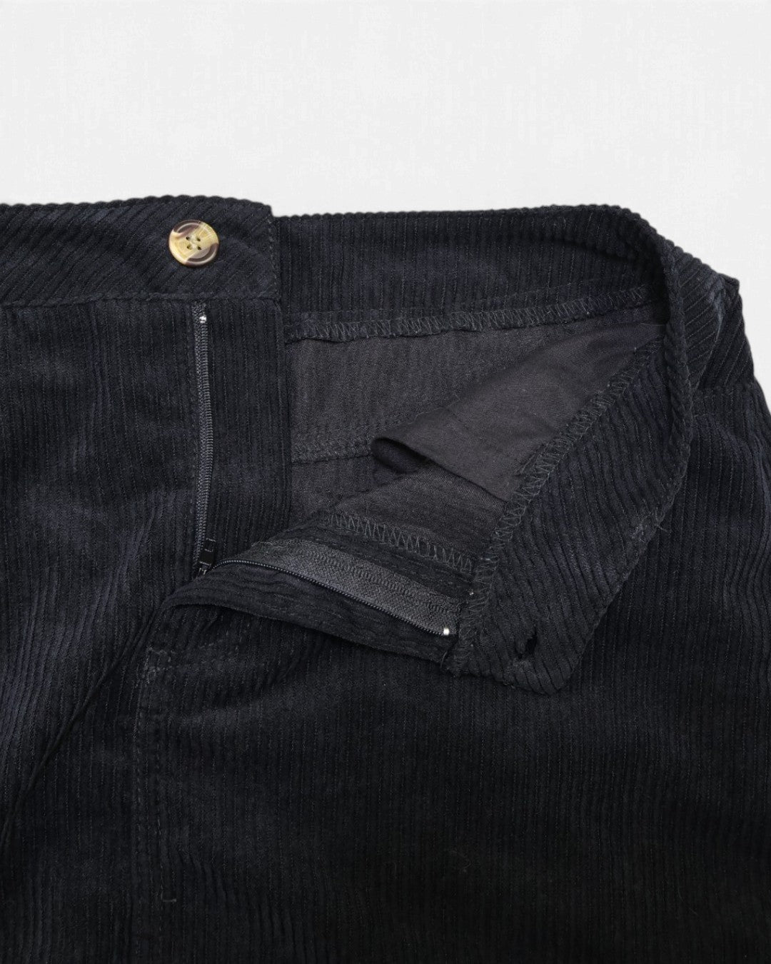 Falda de pana negra para mujer Ambiance Apparel talla M, foto 6