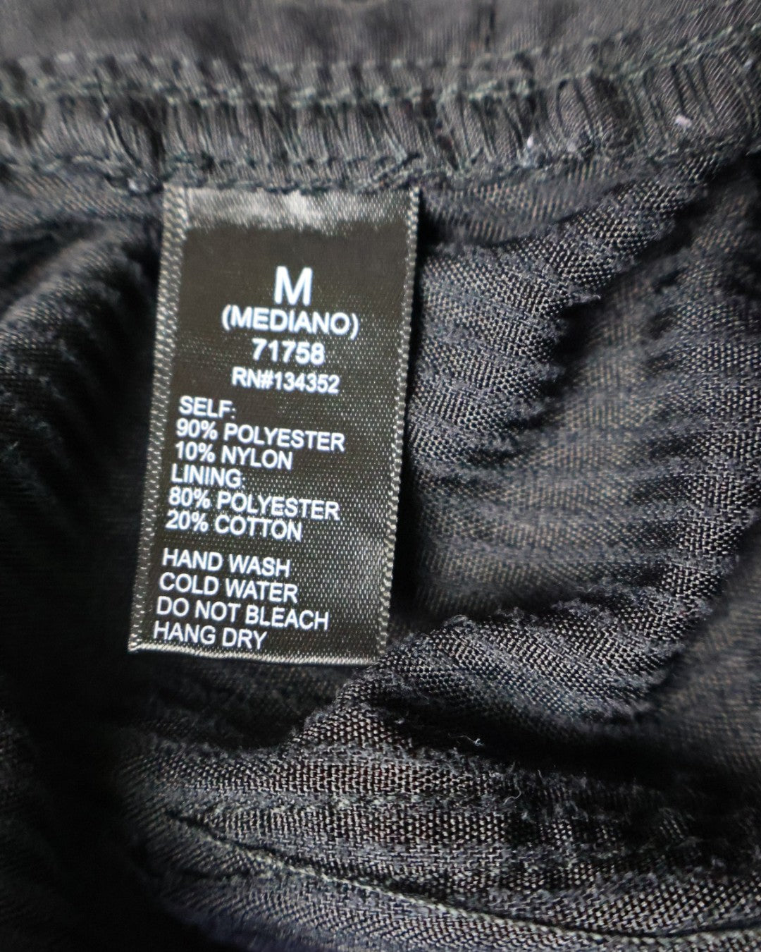 Falda de pana negra para mujer Ambiance Apparel talla M, foto 8