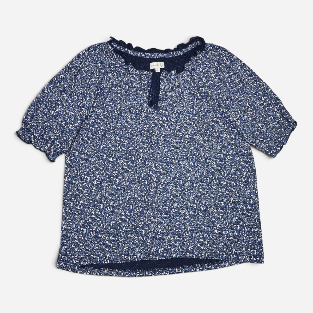 BLUSA CON ESTAMPADO FLORAL PARA MUJER | WONDERLY | TALLA S Oversize