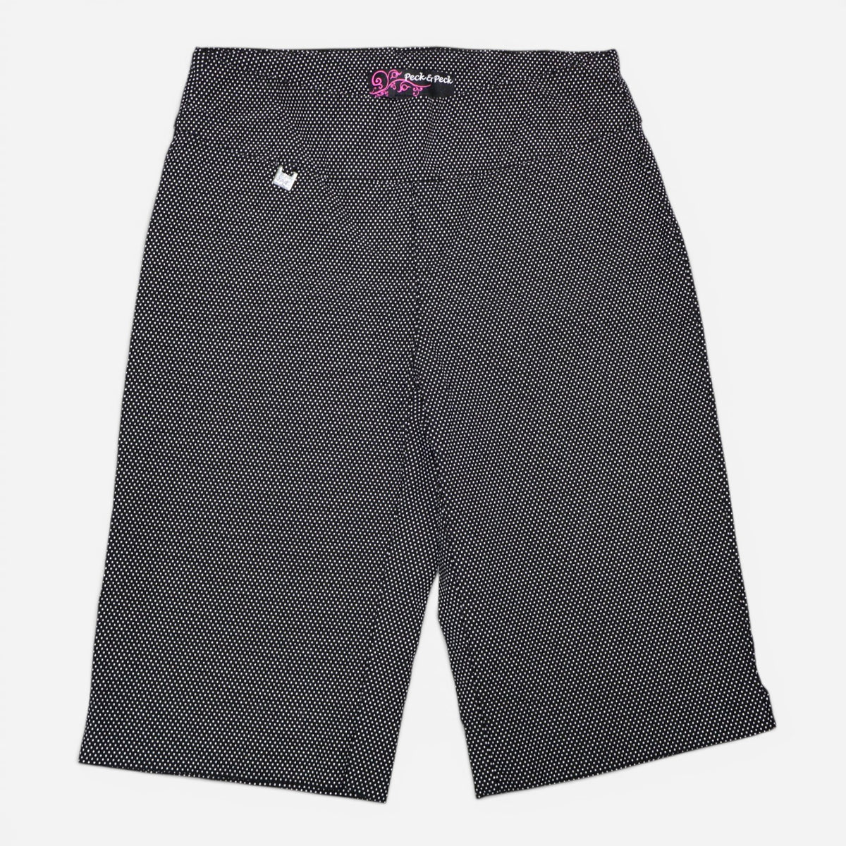 PANTALÓN CAPRI NEGRO CON PUNTITOS BLANCOS | PECK & PECK | TALLA 2 (XS)