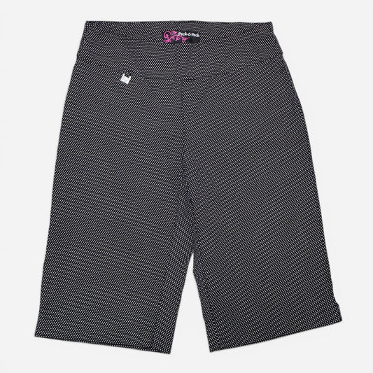 PANTALÓN CAPRI NEGRO CON PUNTITOS BLANCOS | PECK & PECK | TALLA 2 (XS)