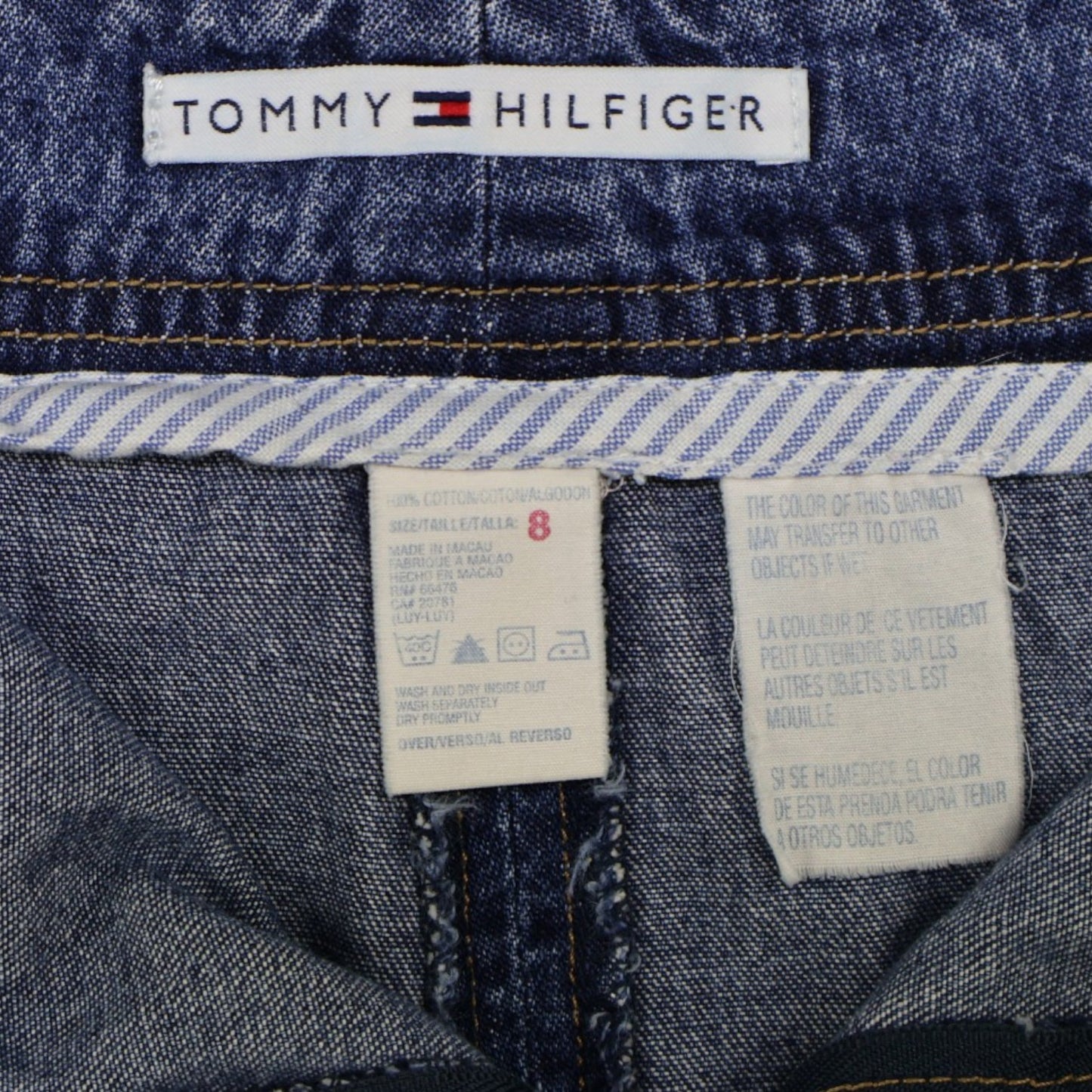 FALDA CORTA DE JEAN AZUL | TOMMY HILFIGER | TALLA 8 (M)