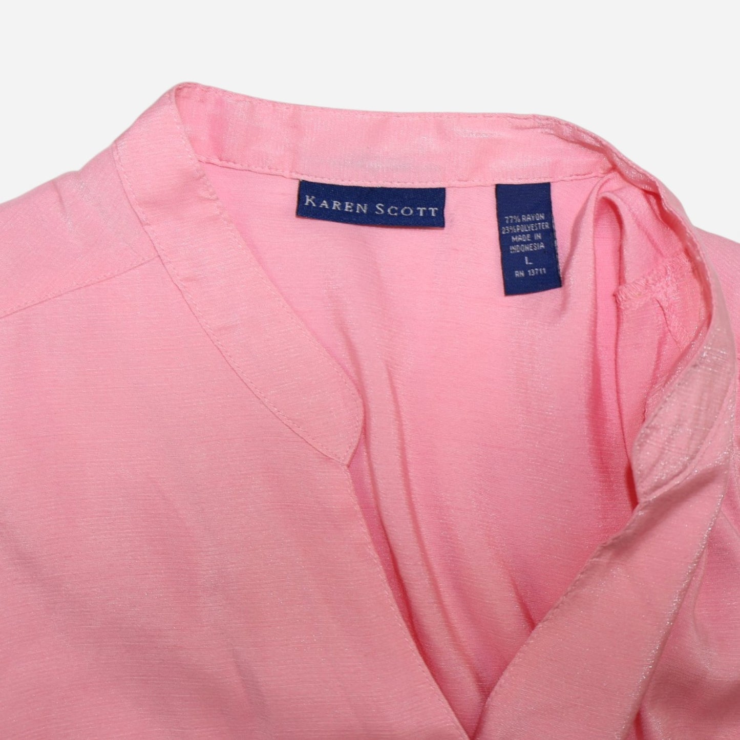 BLUSA ROSADA TIPO VEST | KAREN SCOTT | TALLA L