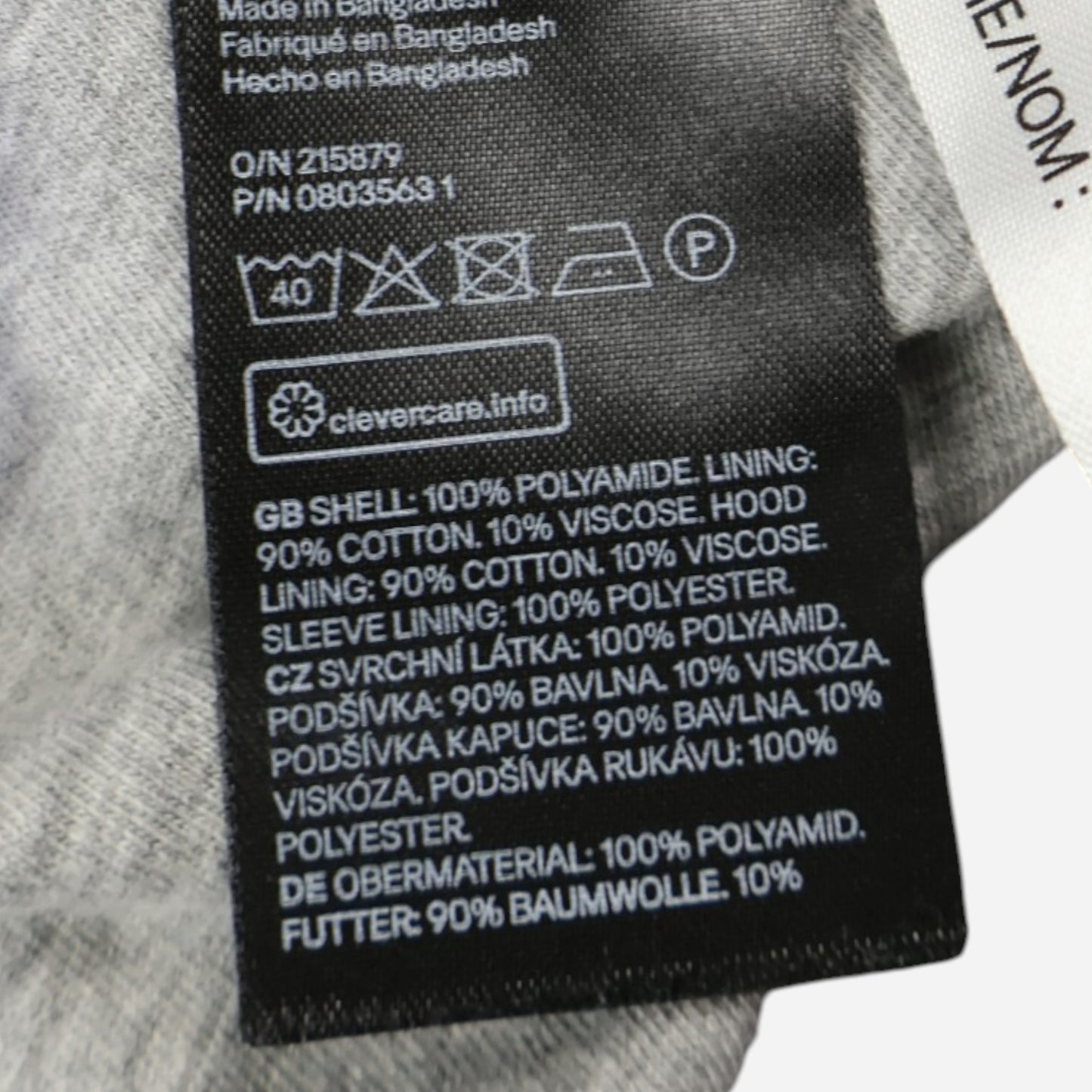 CHAQUETA NEGRA PARA NIÑOS | H&M | TALLA 13-14