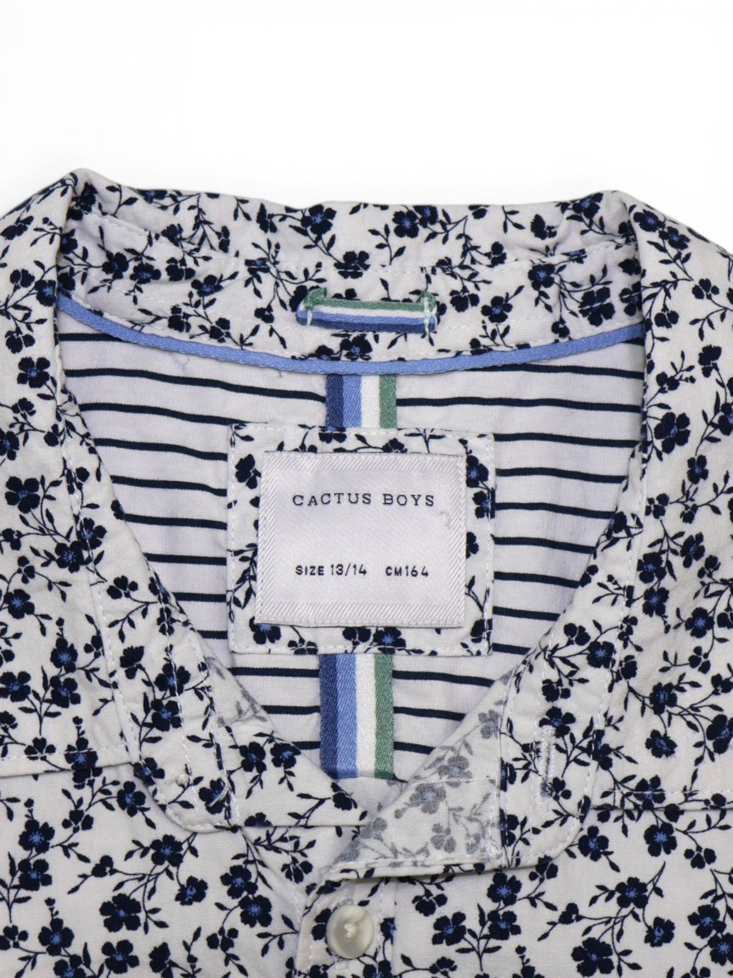 CAMISA MANGA CORTA CON ESTAMPADO FLORAL | CACTUS BOYS | TALLA 13/14