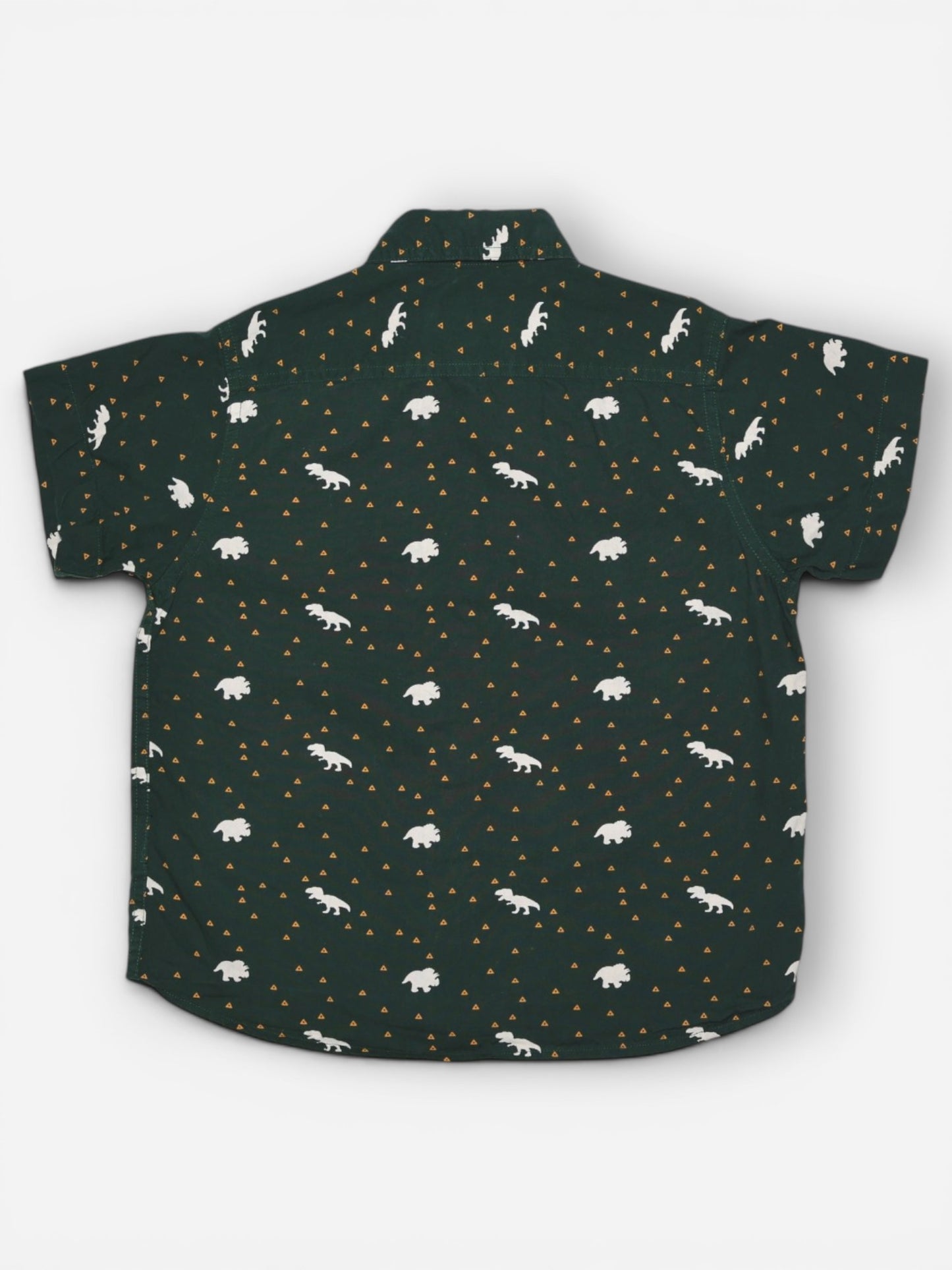 CAMISA MANGA CORTA VERDE CON DINOSAURIOS | EIGHTY EIGHT | TALLA 5/6