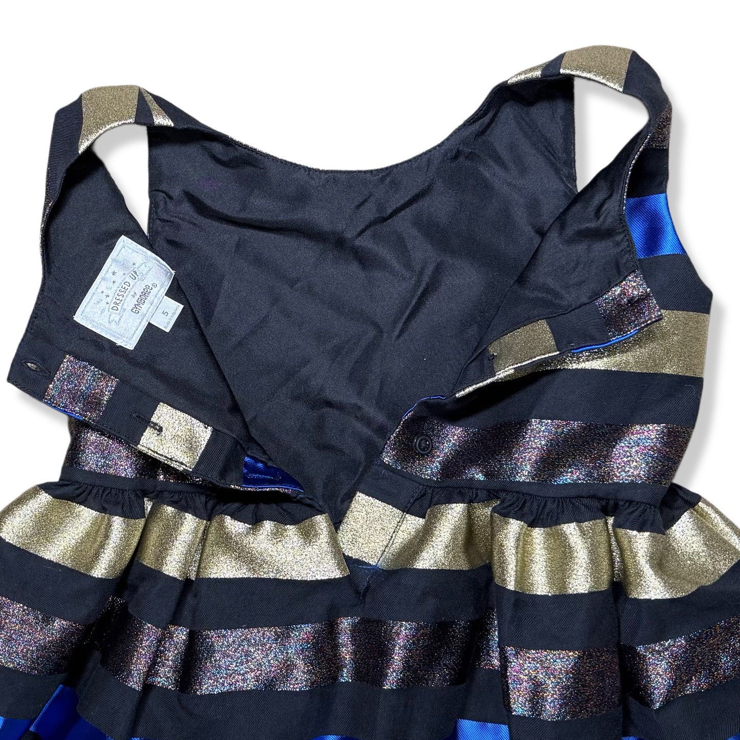 VESTIDO CON RAYAS METALIZADAS PARA NIÑAS | GYMBOREE | 5