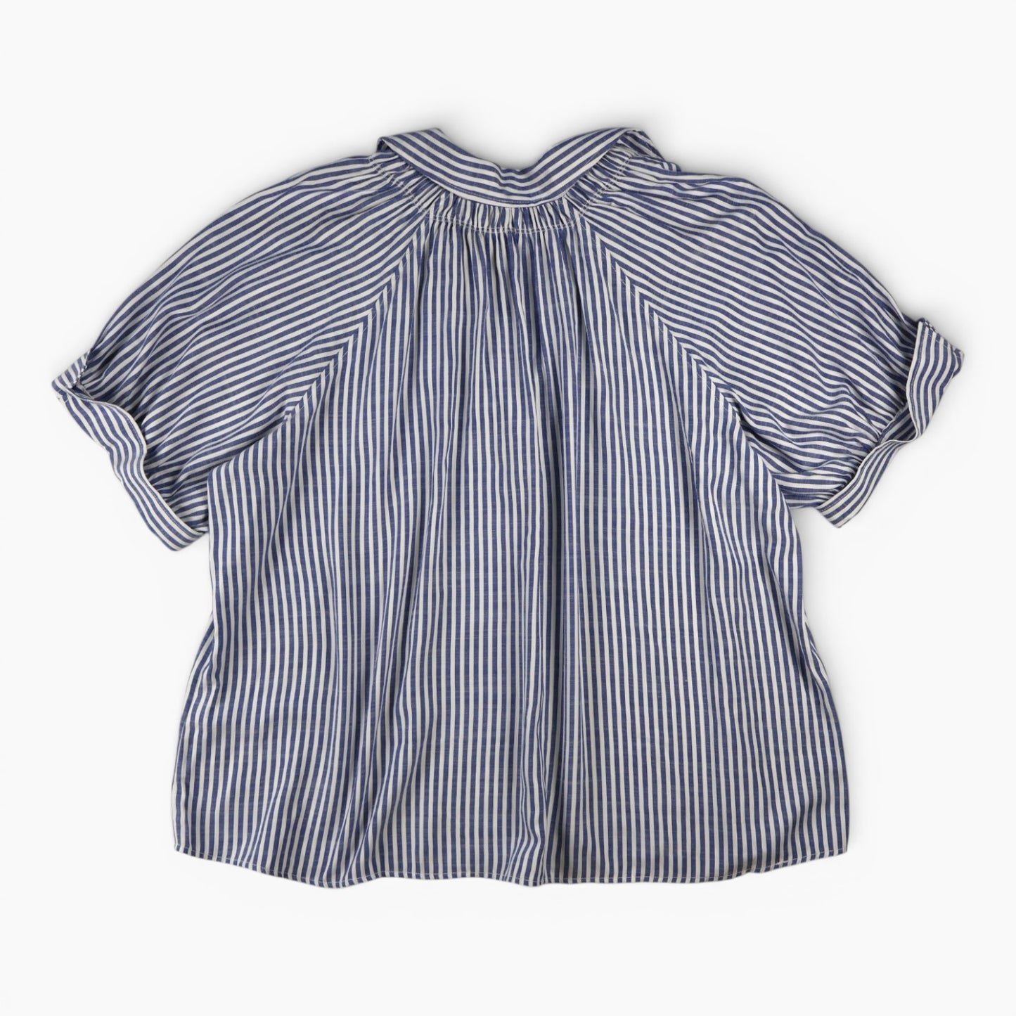 BLUSA DE RAYAS AZUL Y BLANCA | MAX STUDIO | TALLA 3X