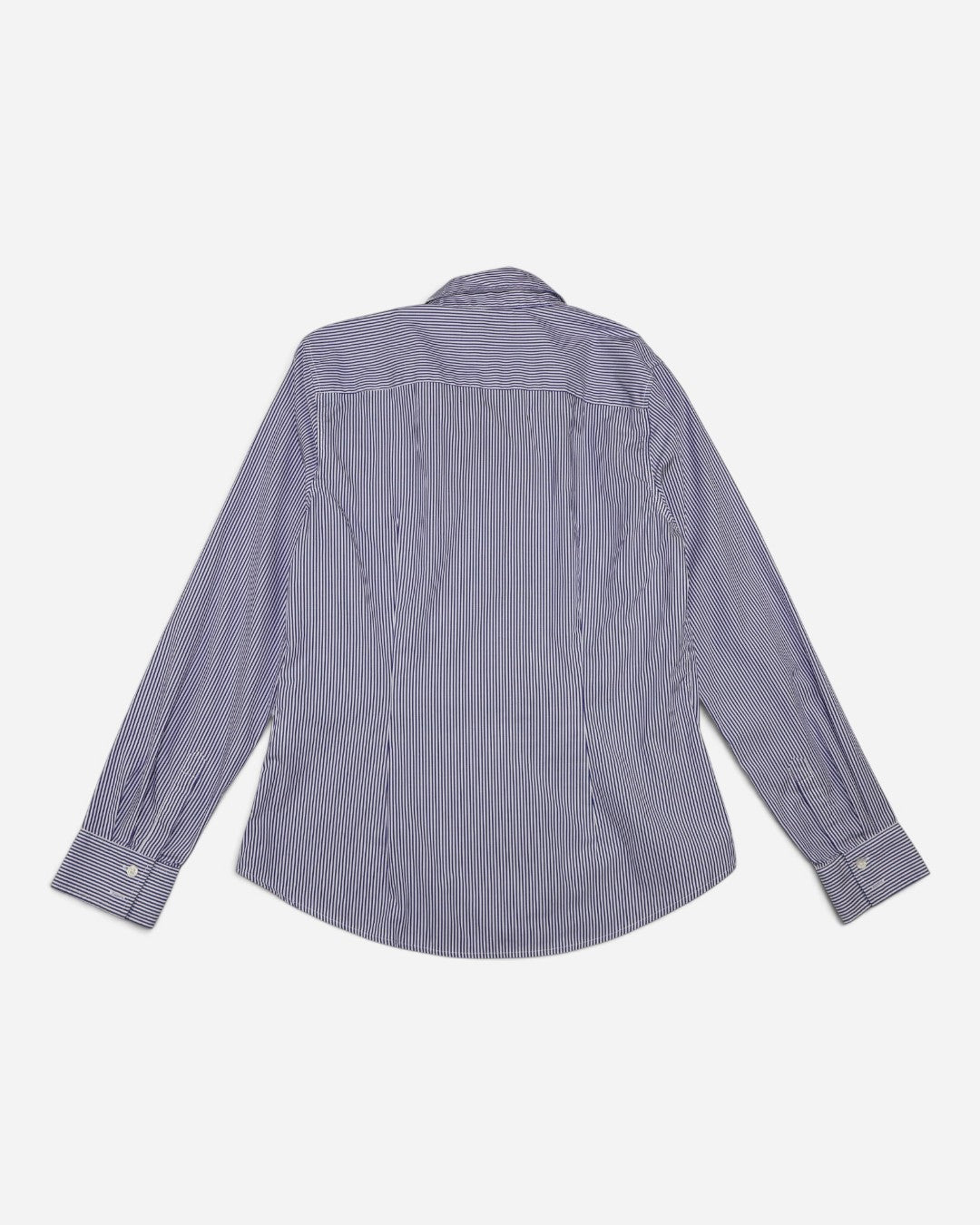 CAMISA DE RAYAS AZUL Y BLANCO PARA MUJER | BANANA REPUBLIC | TALLA 6 (S)