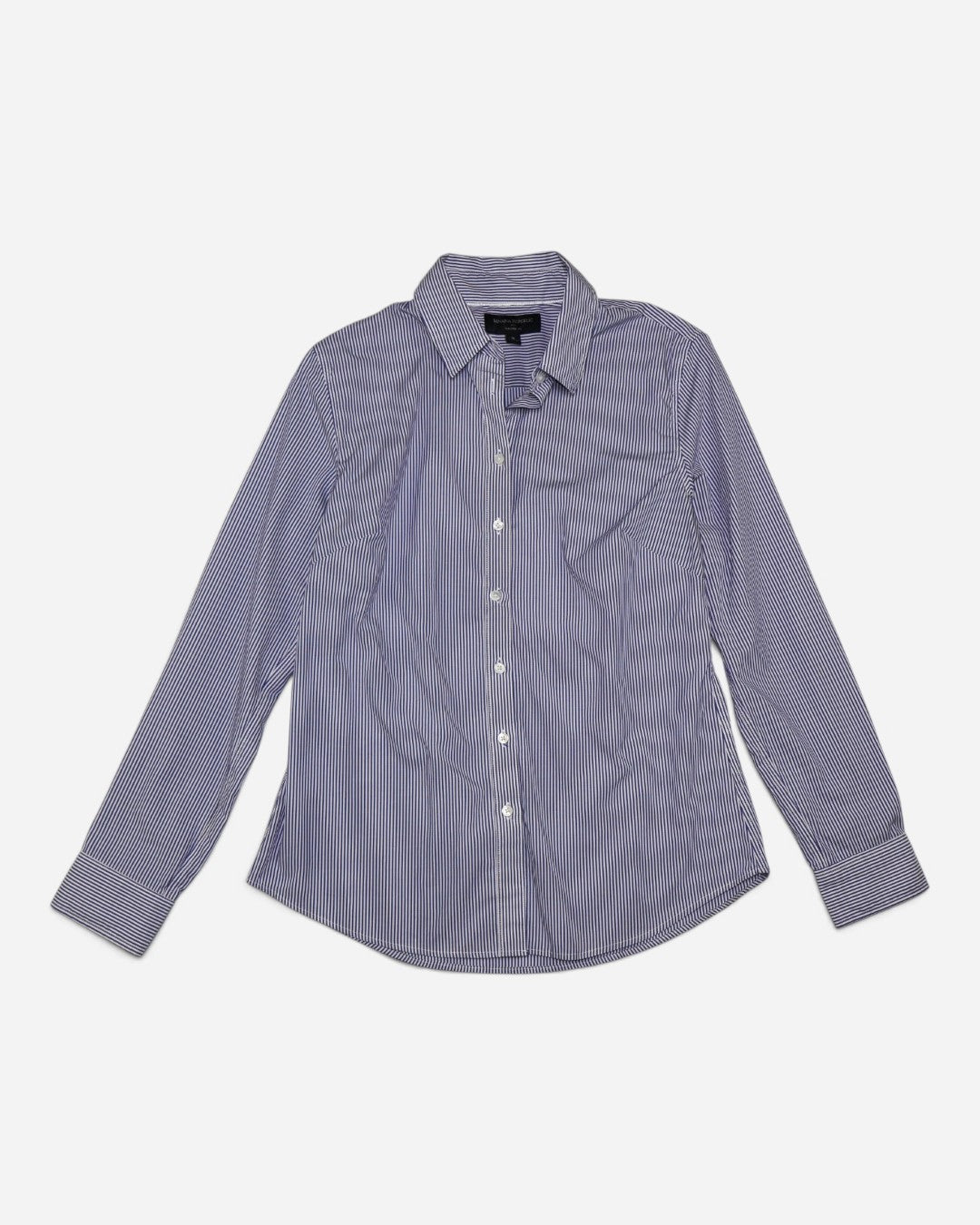 Camisa de rayas azul y blanco para mujer talla 6 o S