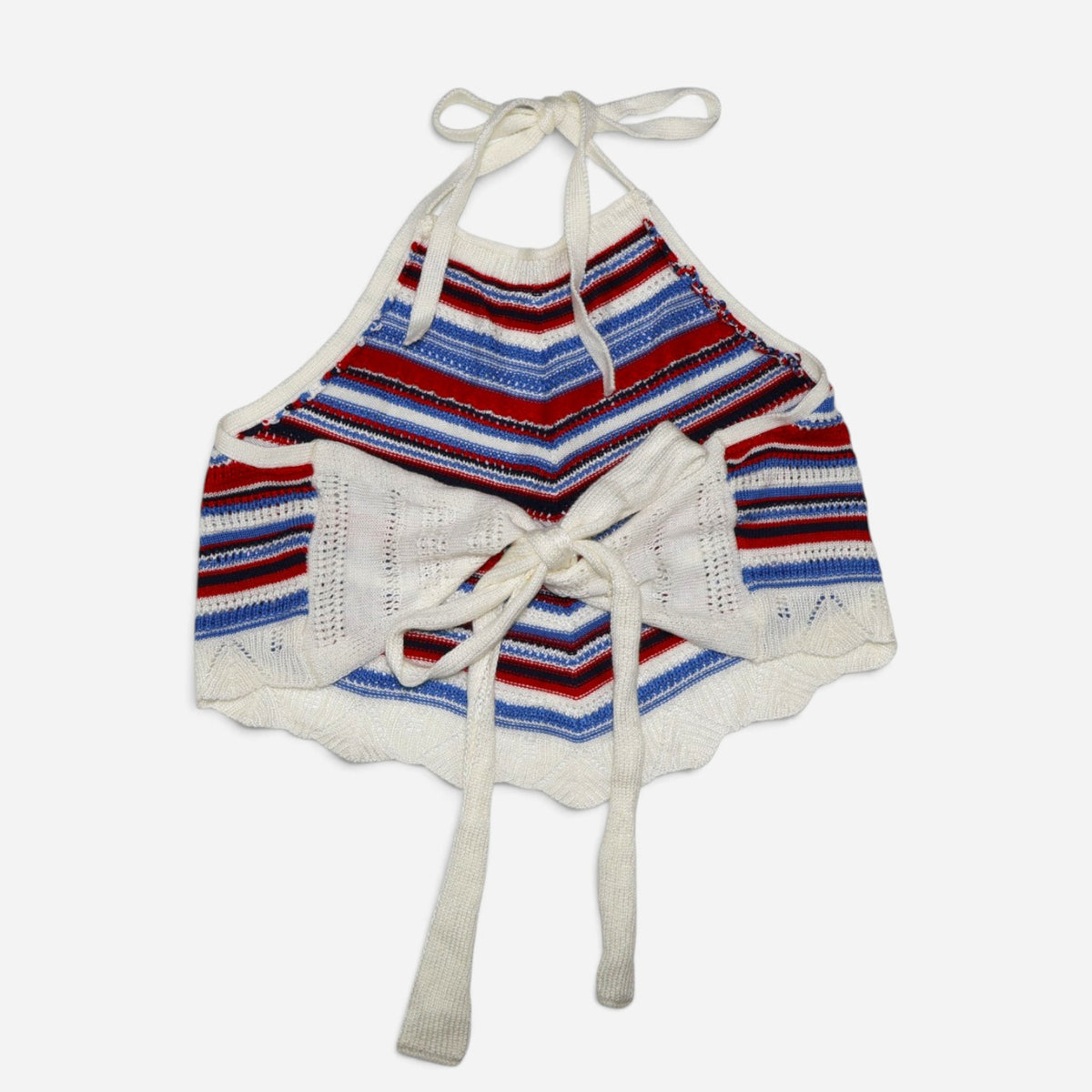 TOP TEJIDO CUELLO HALTER CON RAYAS | NO BOUNDARIES | TALLA XXL (19)