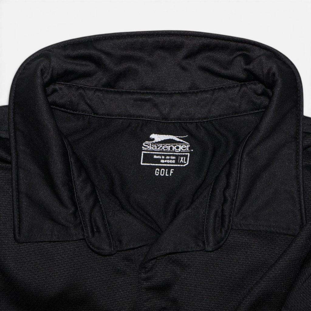 POLO DEPORTIVO NEGRO | SLAZENGER GOLF | TALLA XL