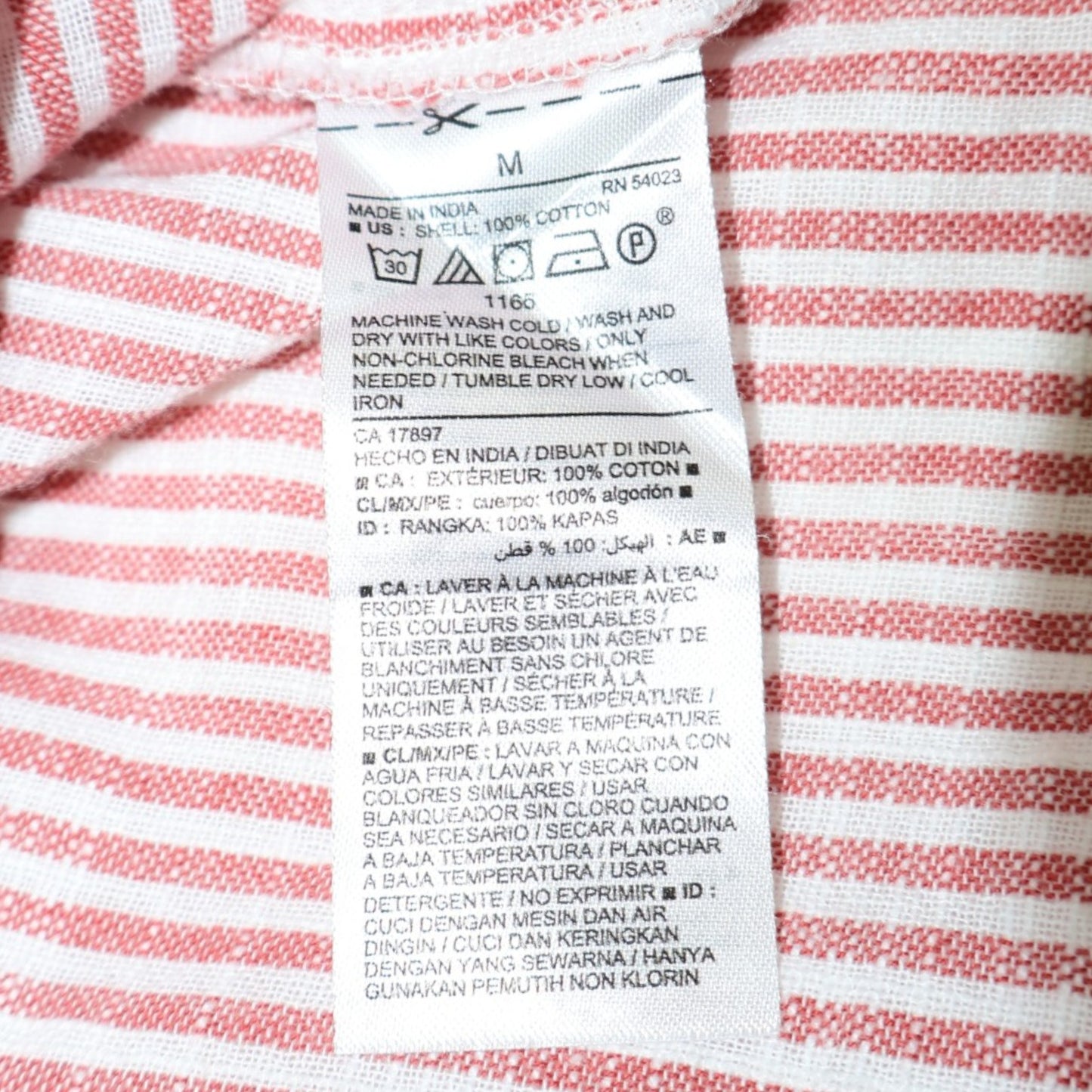 TOP DE RAYAS ROJAS Y BLANCAS | OLD NAVY | TALLA M