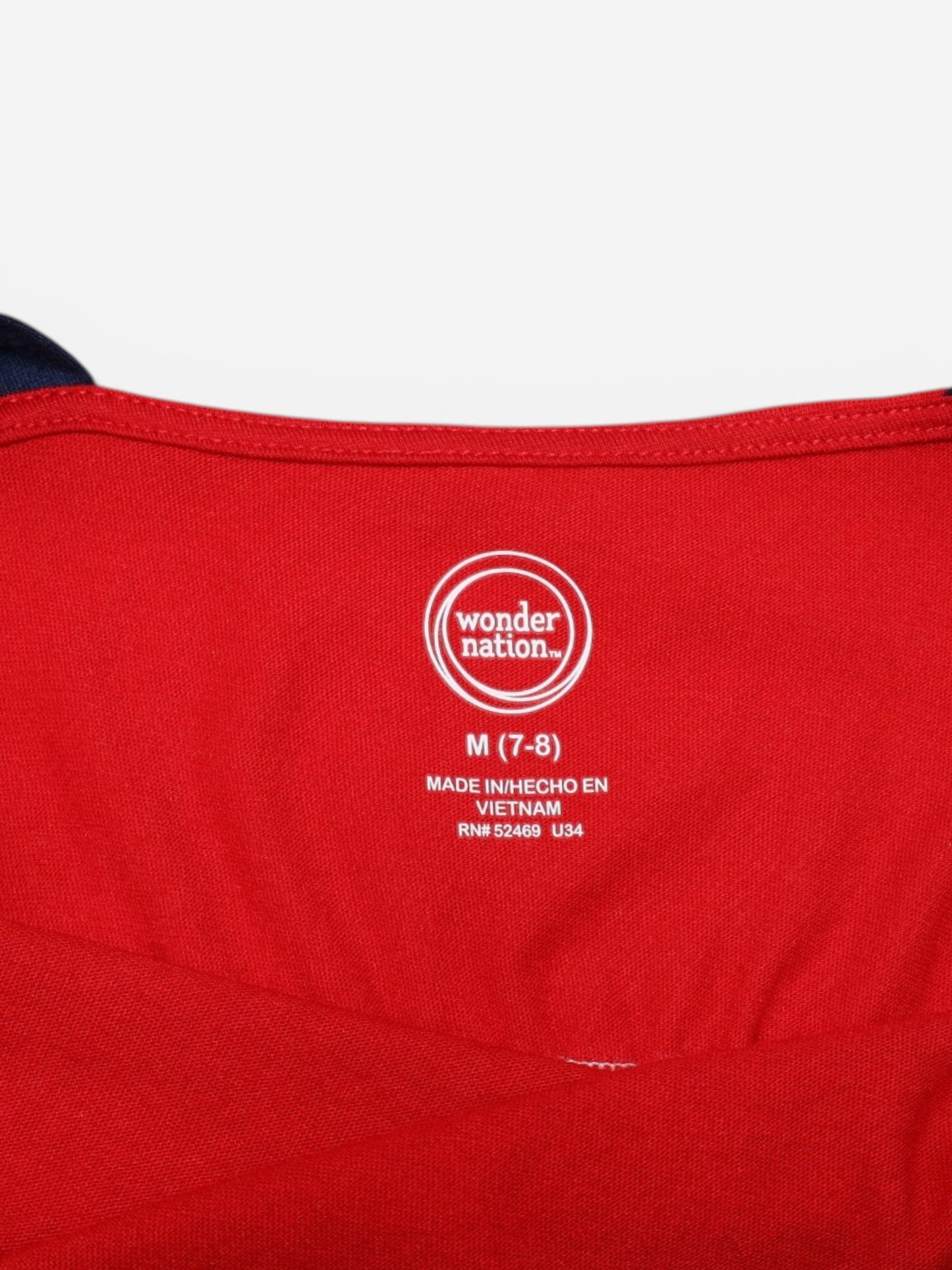 VESTIDO SIN MANGAS ROJO, BLANCO Y AZUL | WONDER NATION | TALLA M (7-8)