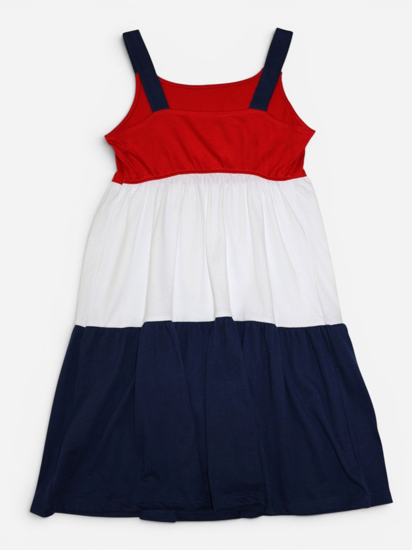 VESTIDO SIN MANGAS ROJO, BLANCO Y AZUL | WONDER NATION | TALLA M (7-8)