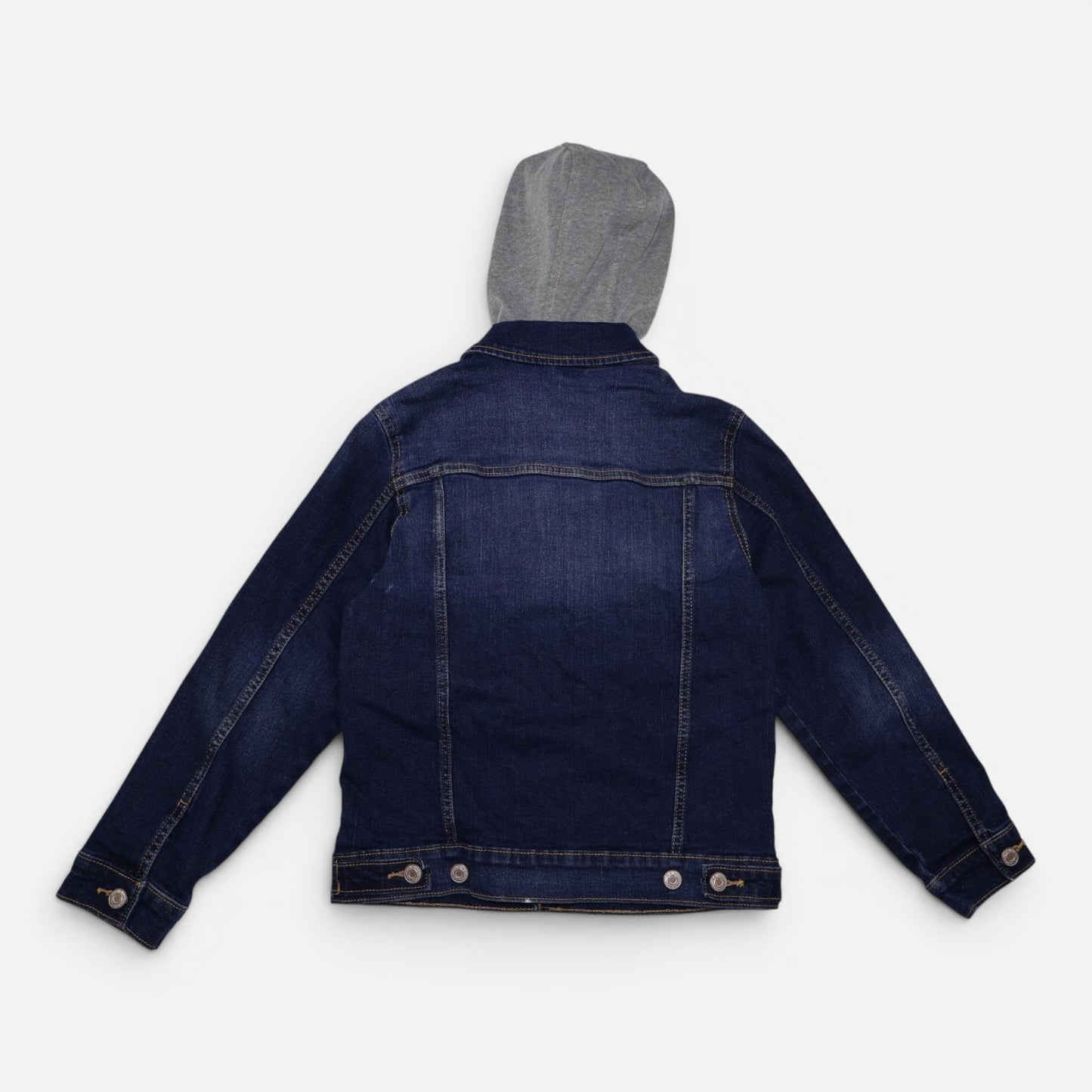 CHAQUETA JEAN CON CAPUCHA GRIS | OLD NAVY | TALLA L (10-12)