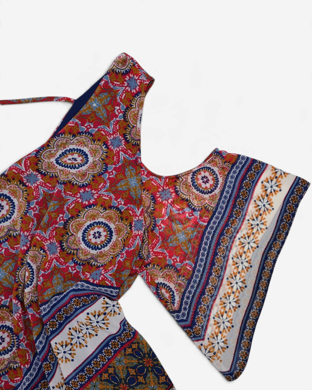 Top estampado con ruedo en puntas para mujer DR2 talla M, foto 2