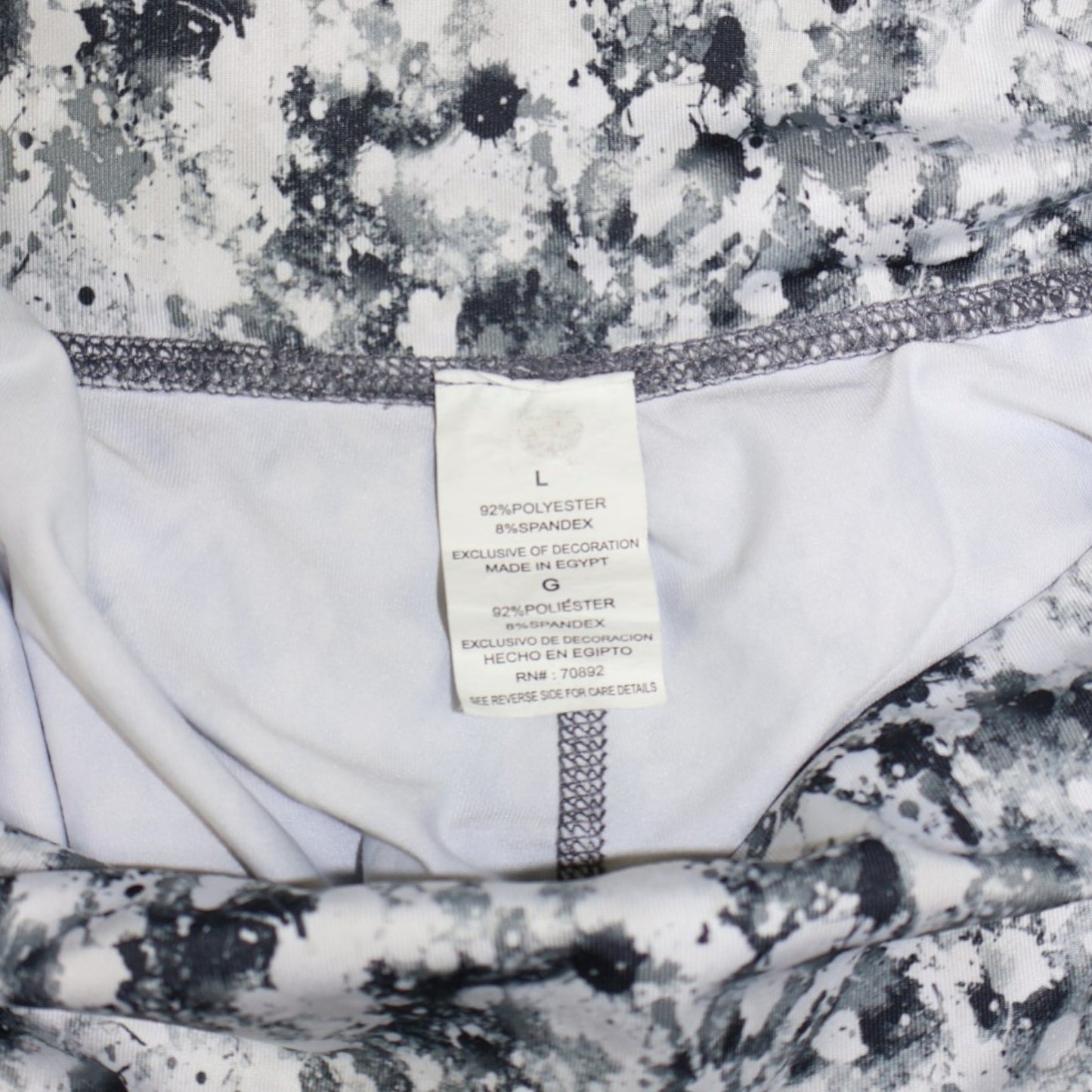 SHORTS DEPORTIVOS CON ESTAMPAD ABSTRACTO | TALLA L