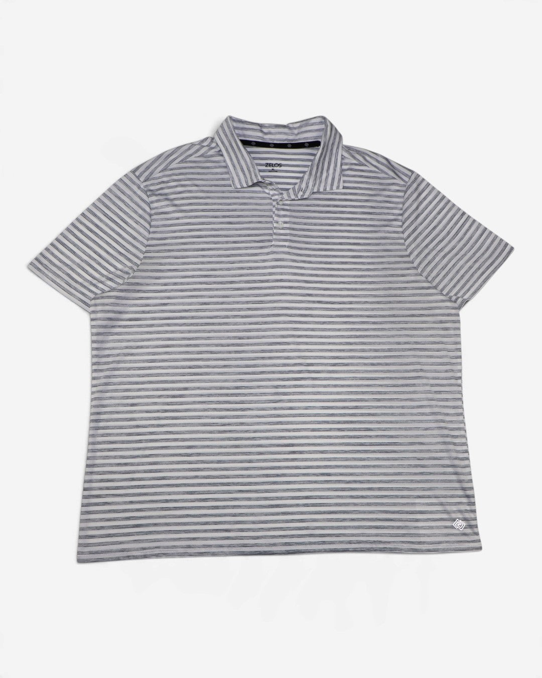 Polo gris de rayas para hombre Zelos talla XL, foto 2