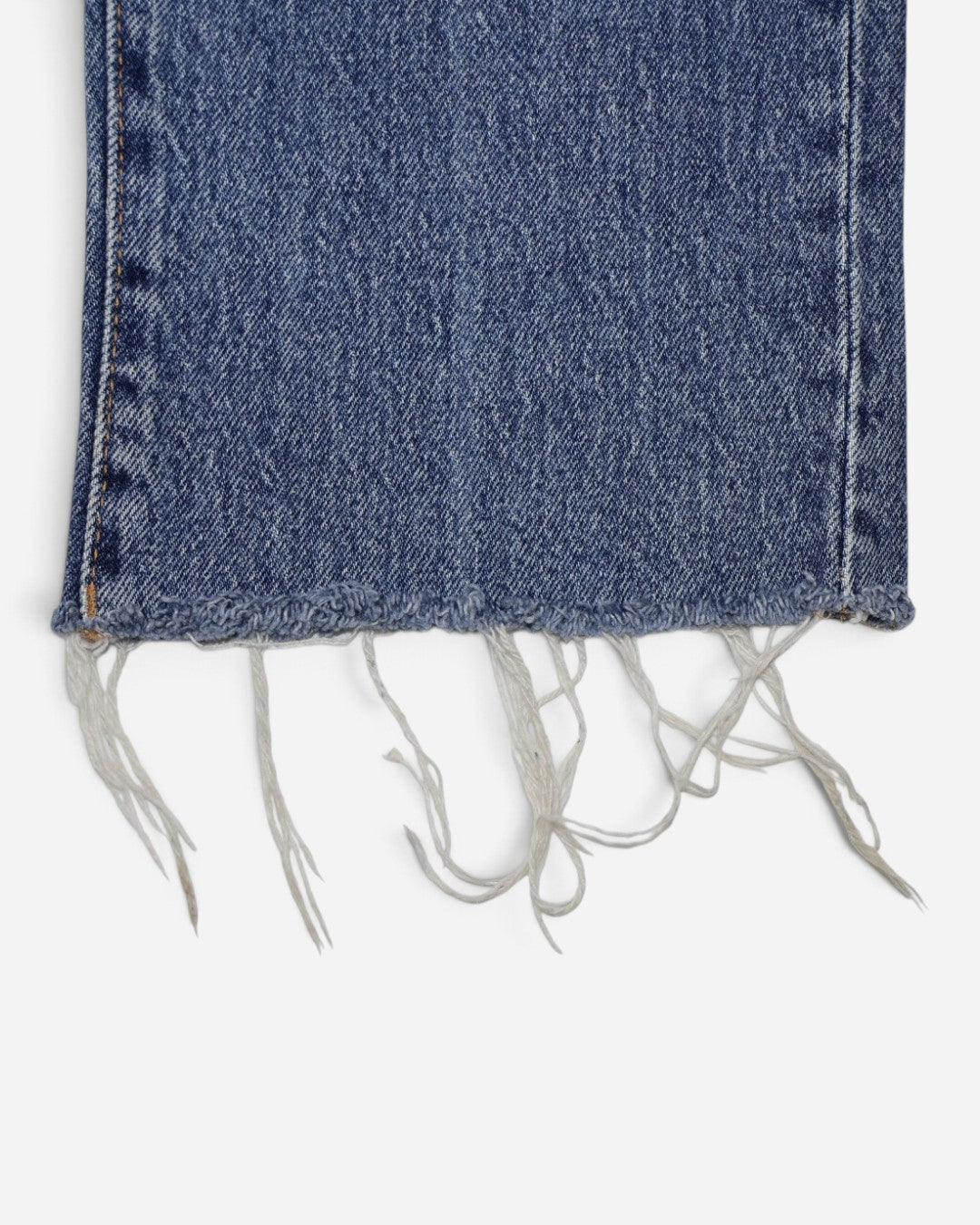 Jeans rectos azules con ruedo deshilachado para mujer, marca Banana Republic, talla 29/8, ropa de segunda mano en República Dominicana