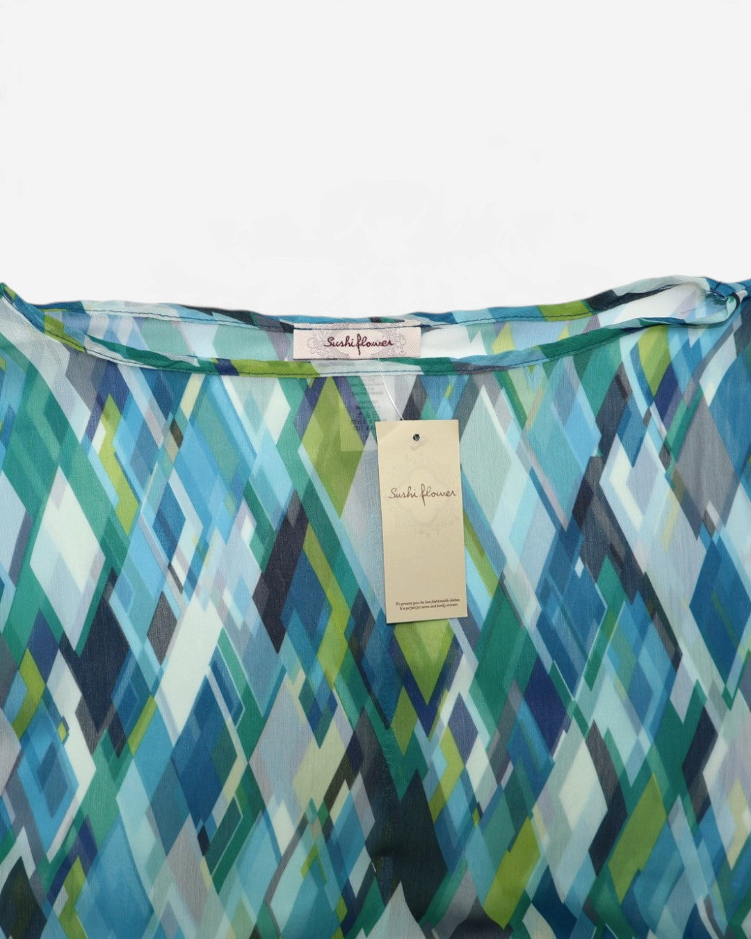 Blusa estampada con mangas amplias para mujer Sushi Flower talla XL, foto 5
