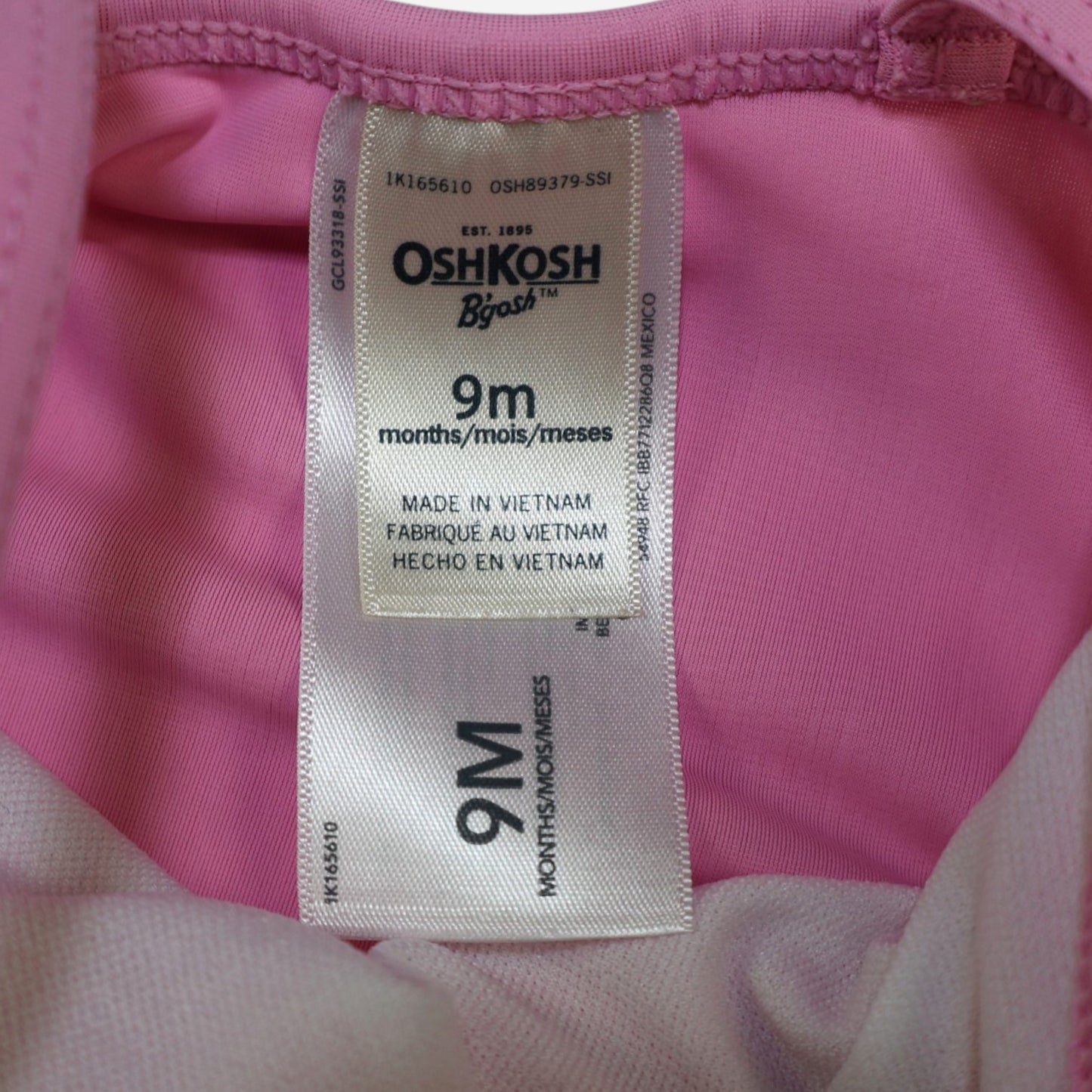 TOP DE TRAJE DE BAÑO PARA BEBÉ | OSHKOSH B’GOSH | TALLA 9M