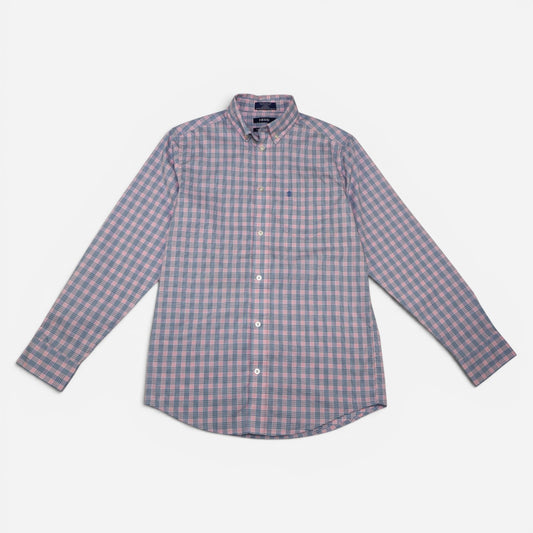 CAMISA DE CUADROS MANGA LARCA PARA ADOLESCENTES | IZOD | TALLA L (14/16)