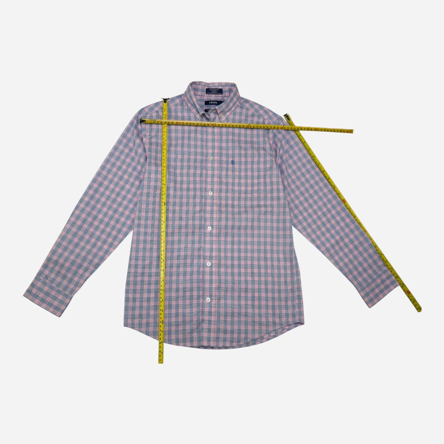 CAMISA DE CUADROS MANGA LARCA PARA ADOLESCENTES | IZOD | TALLA L (14/16)