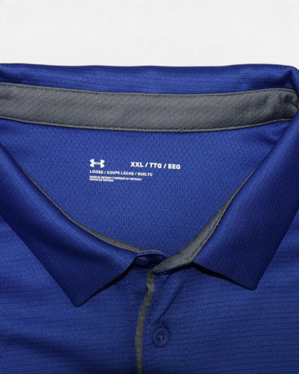 POLO AZUL DEPORTIVO PARA HOMBRE | UNDER ARMOUR | TALLA XXL