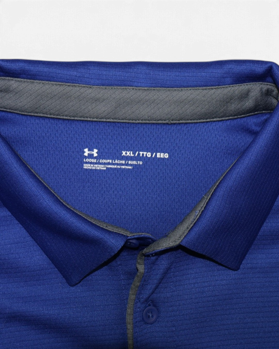 POLO AZUL DEPORTIVO PARA HOMBRE | UNDER ARMOUR | TALLA XXL