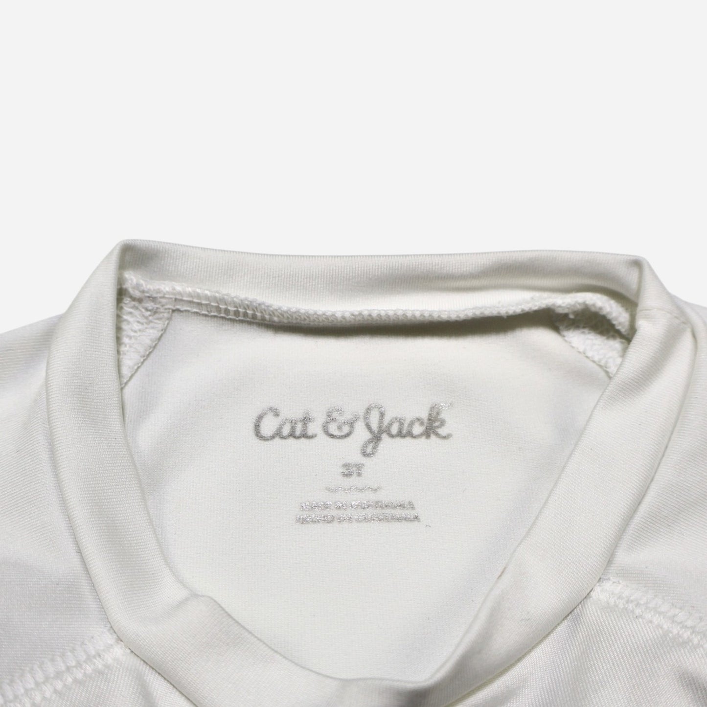 CAMISETA DE BAÑO MANGA LARGA BLANCA INFANTIL | CAT & JACK | TALLA 3T