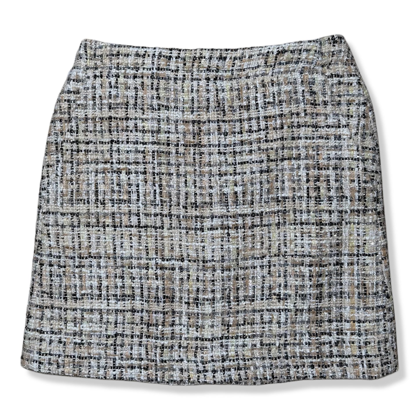 FALDA TIPO TWEED CON ACABADO METÁLICO | LOFT | 0