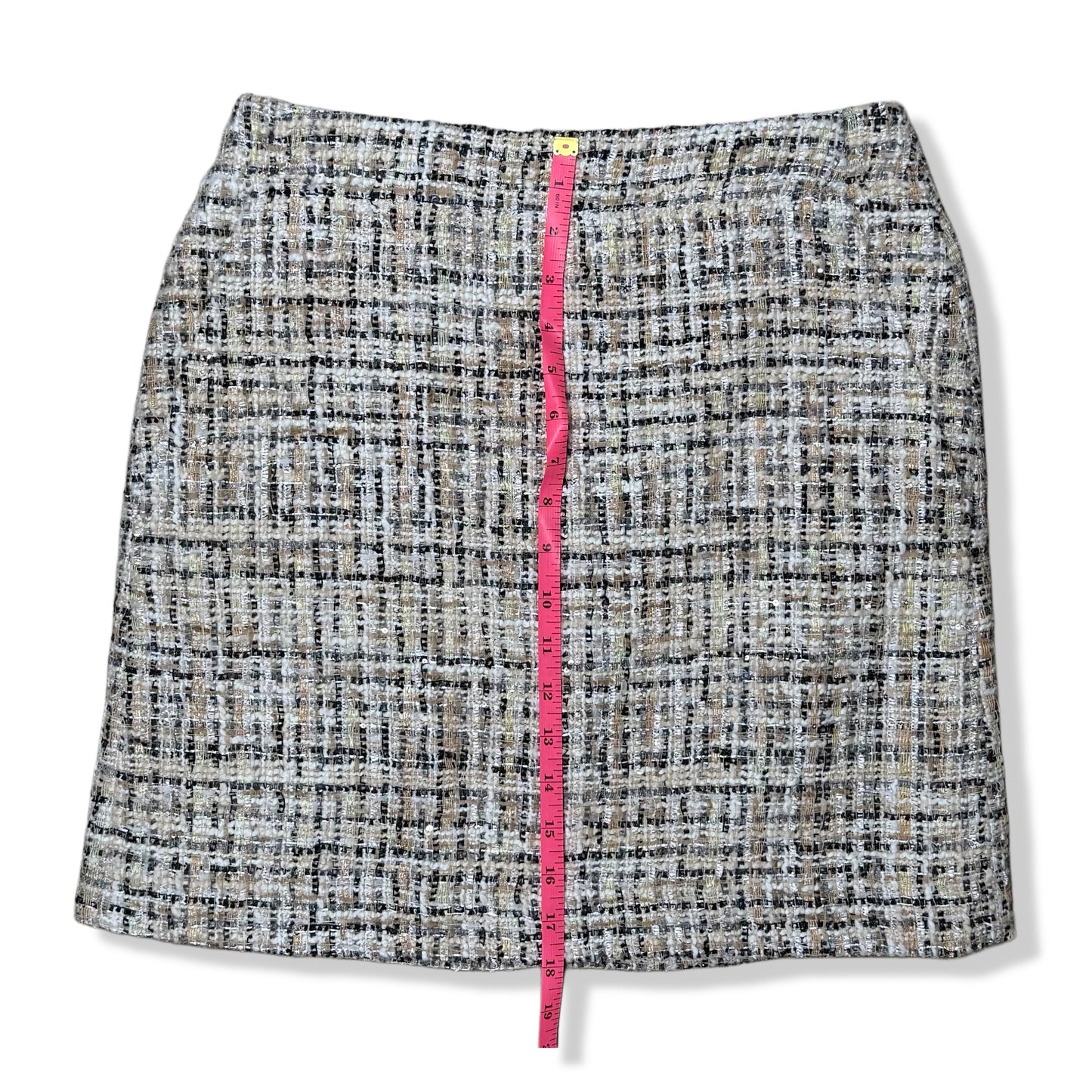 FALDA TIPO TWEED CON ACABADO METÁLICO | LOFT | 0