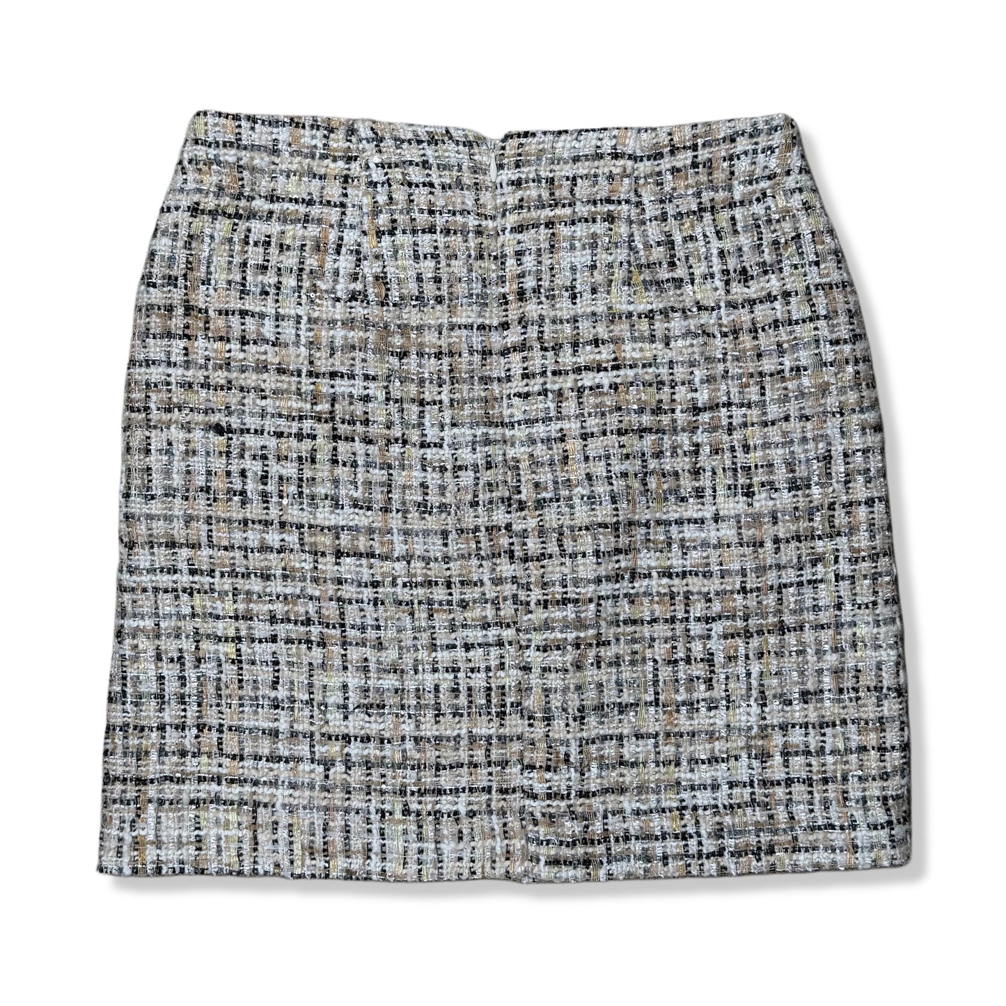 FALDA TIPO TWEED CON ACABADO METÁLICO | LOFT | 0