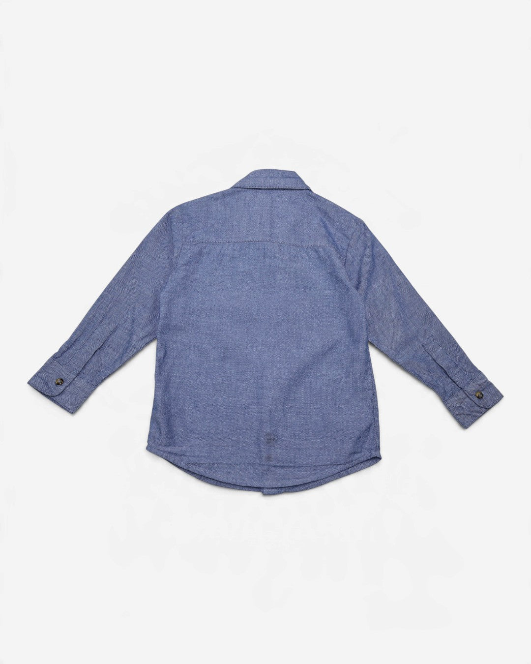 Camisa azul de mangas largas para niño Simple Joys by Carter's talla 4T, foto 6
