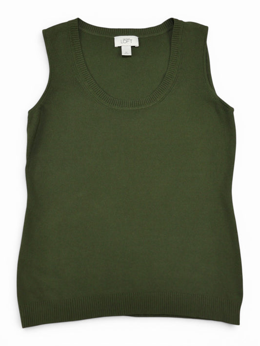 TOP VERDE OLIVO SIN MANGAS | LOFT | TALLA M