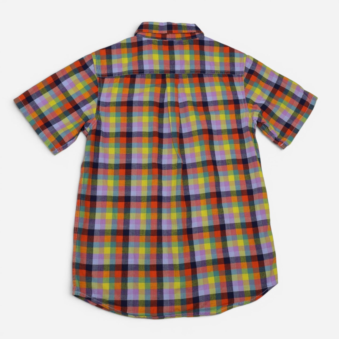 CAMISA DE CUADROS MANGAS CORTAS PARA NIÑOS | CAT & JACK | TALLA L (12/14)