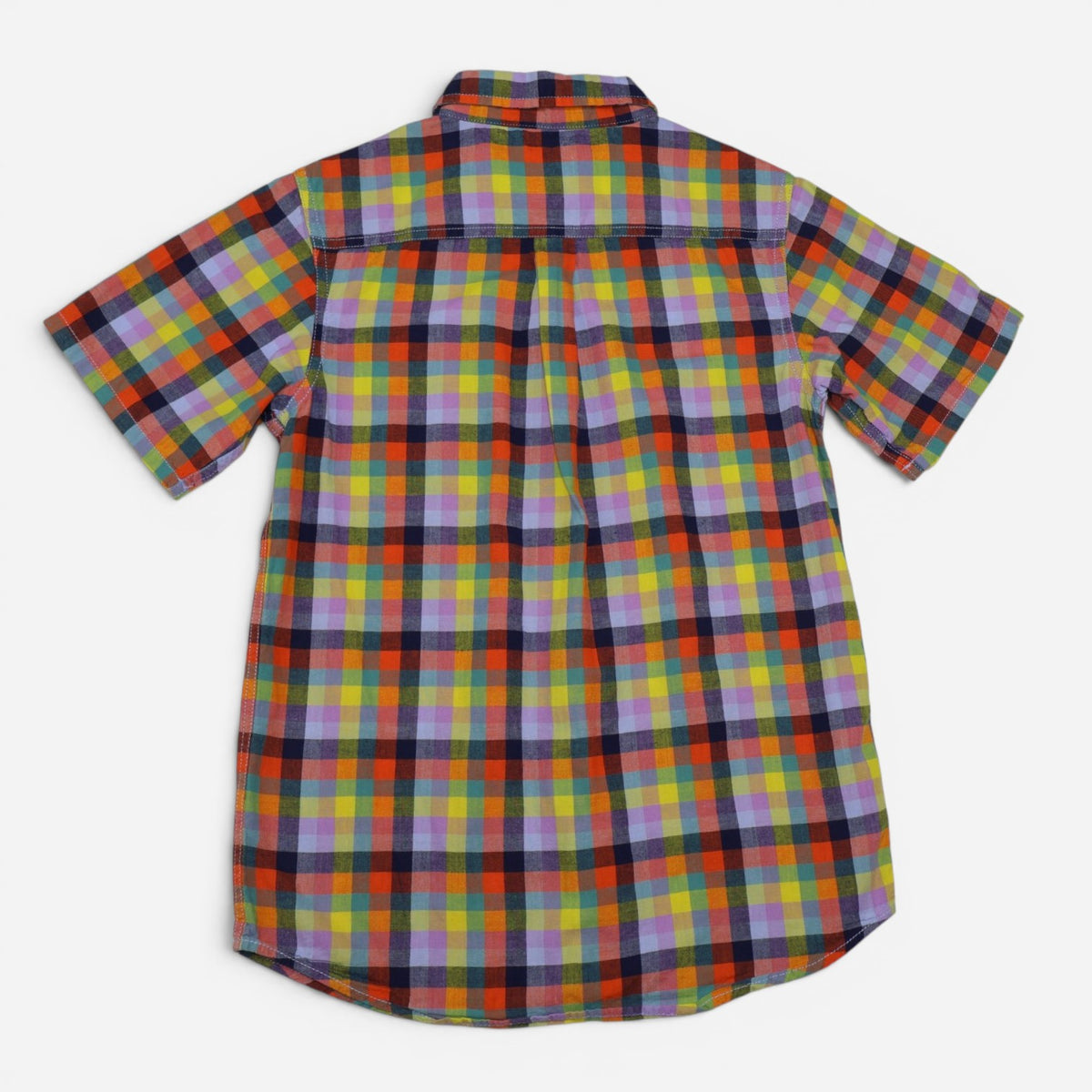 CAMISA DE CUADROS MANGAS CORTAS PARA NIÑOS | CAT & JACK | TALLA L (12/14)