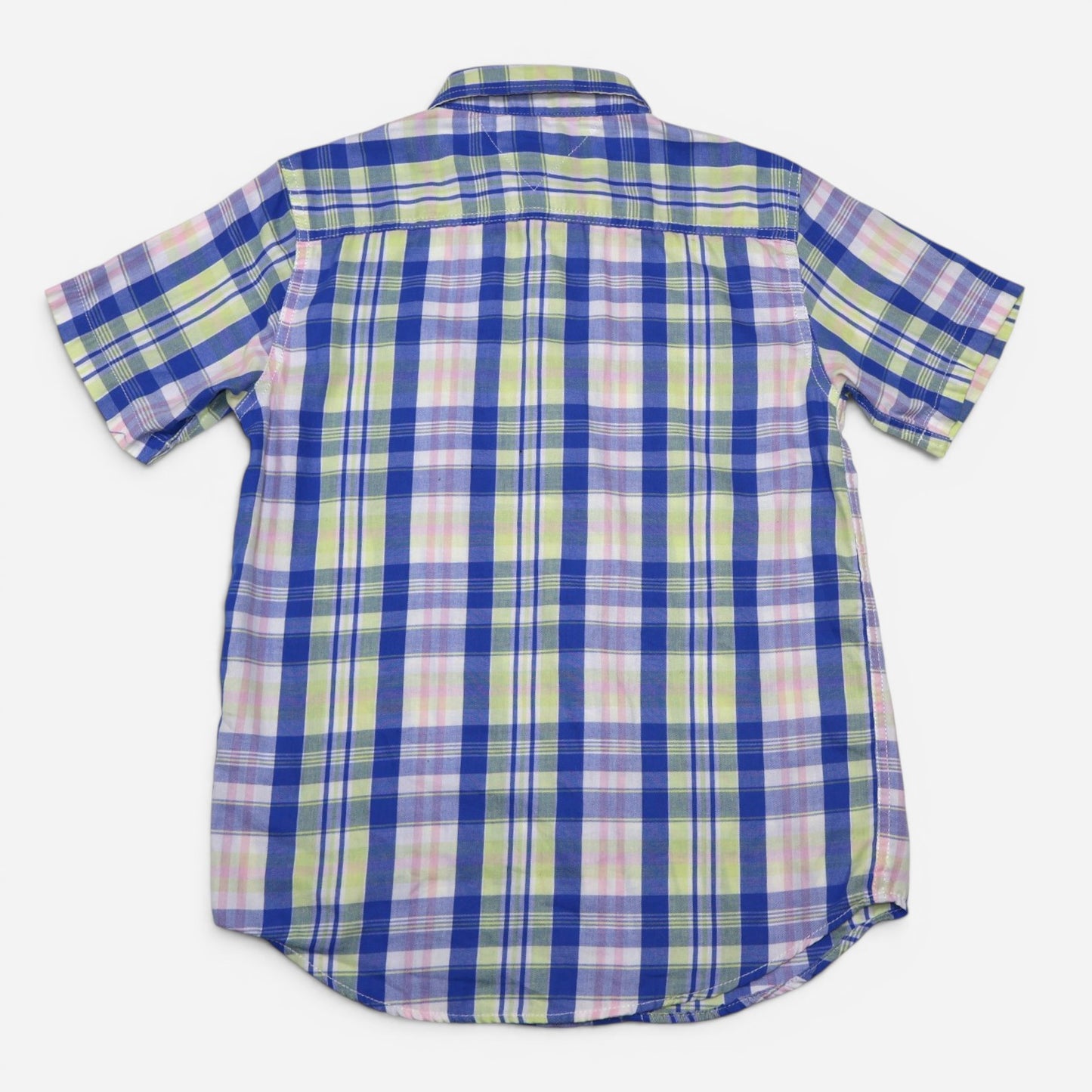 CAMISA DE CUADROS AZUL Y VERDE PARA ADOLESCENTES | TOMMY HILFIGER | TALLA L (16/18)
