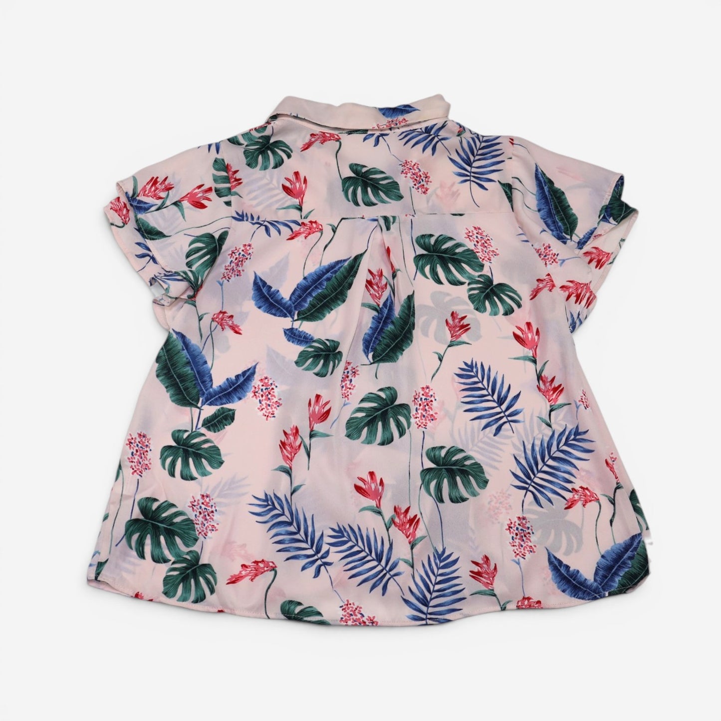CAMISA MANGA CORTA CON ESTAMPADO TROPICAL | SIENNA SKY | TALLA S