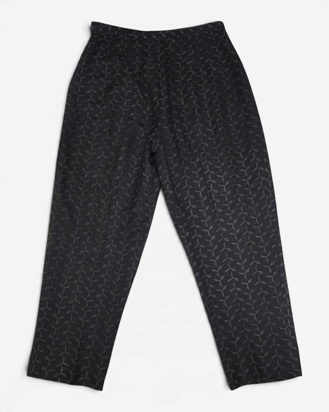 Pantalón negro bordado de lino para mujer Deane & White talla 10 (M), foto 6